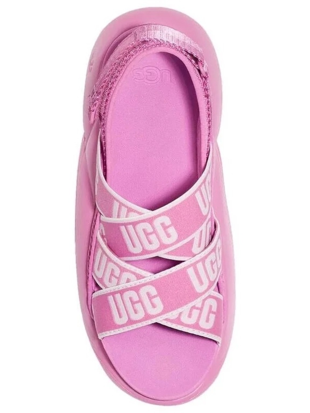 UGG Pink Crisscross Logo Slide Sandal